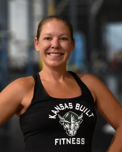 Headshot of Leslie Suess, personal trainer at Kansas Built Fitness